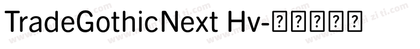 TradeGothicNext Hv字体转换